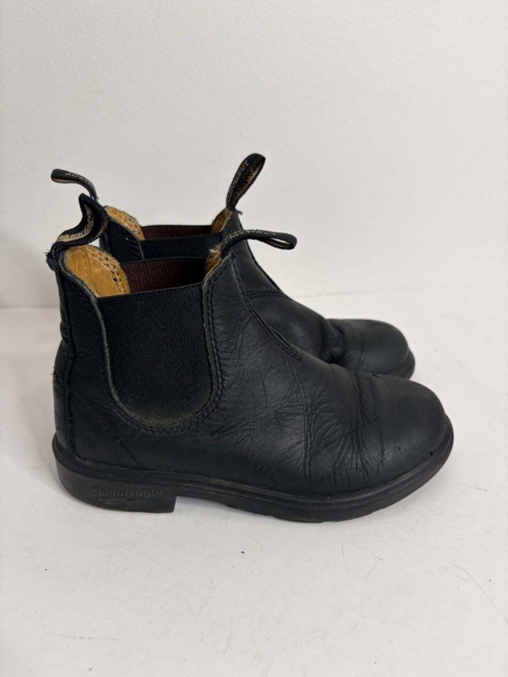 Blundstone Boots Kids AU 12 US 13 Black Leather Pull On Chelsea Unisex 531